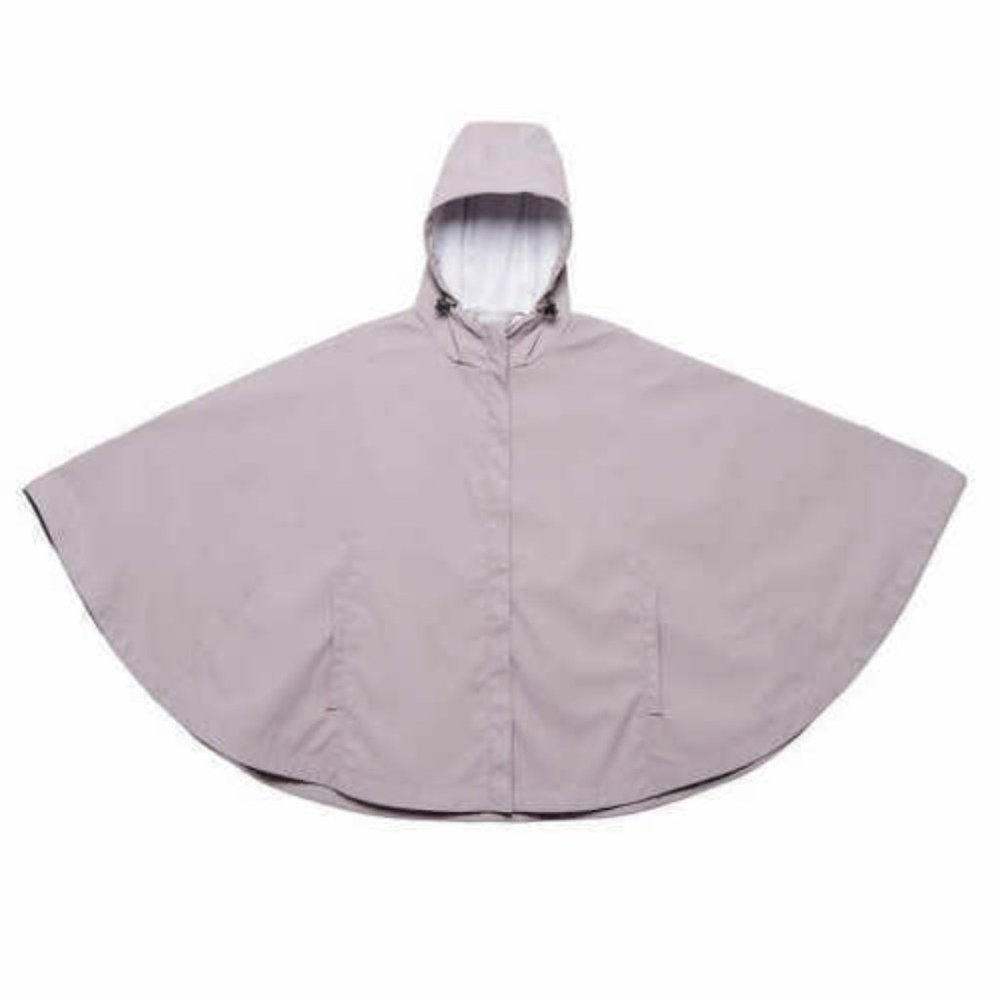 32 DEGREES Women Hooded  Stylish Waterproof Durable Rain Poncho-- Gray - Picture 8 of 9